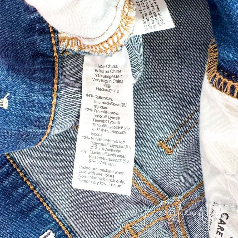 Madewell High Rise Cuffed Denim Cut Off Shorts - Picture 7 of 9